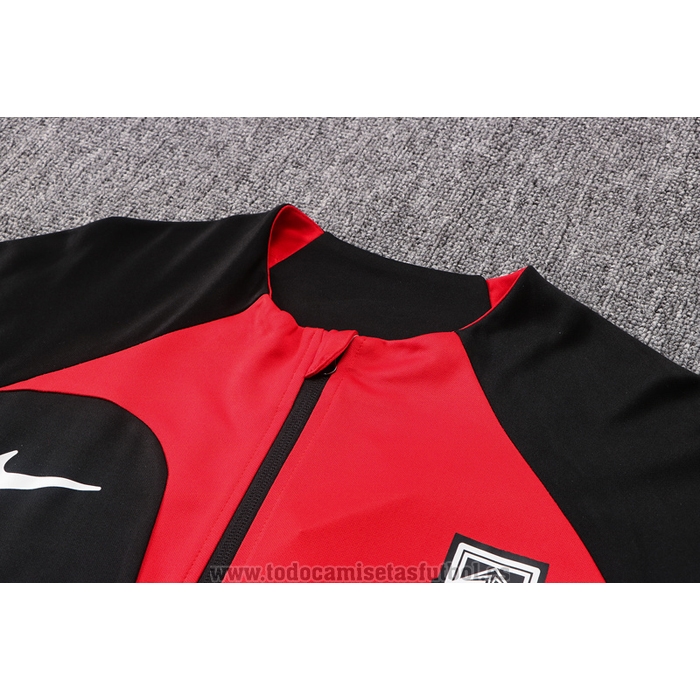 Chaqueta del Corea del Sur 2022-2023 Negro y Rojo